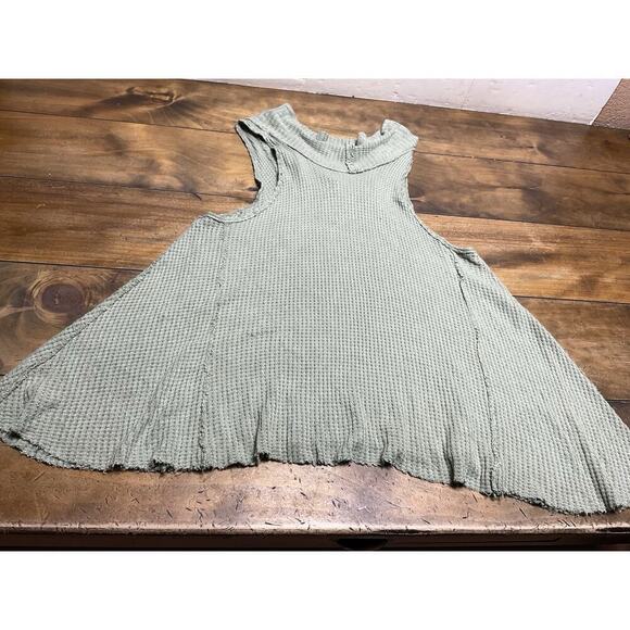 We The Free Cowl Neck Tank Top Sleeveless Waffle Knit Casual Comfy Sz S - Picture 9 of 10